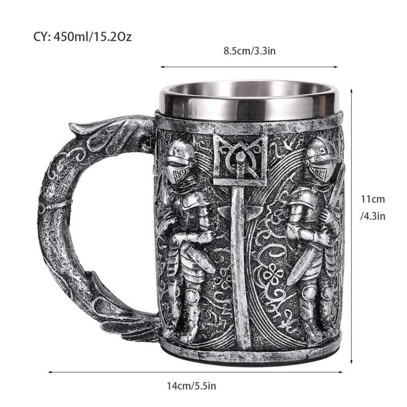 TAZA CABALLERO MEDIEVAL KT22-26 - Imagen 7