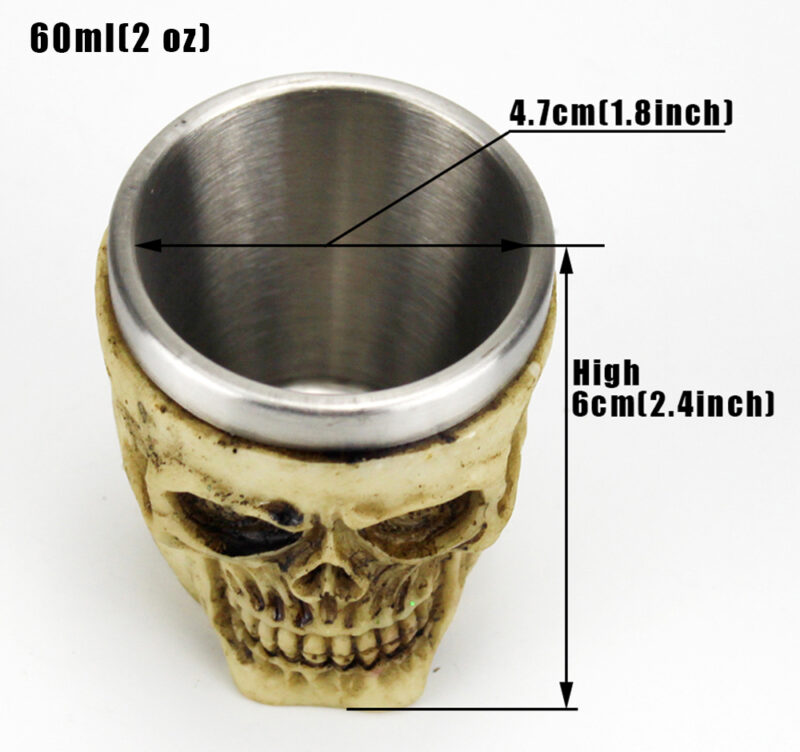 VASO SHOT CALAVERA MEDIEVAL PM-213 - Imagen 3