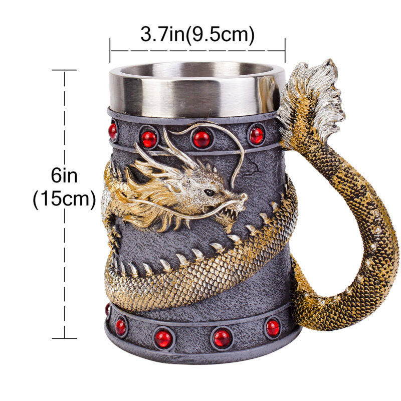 TAZA MEDIEVAL DRAGÓN PM-202 - Imagen 2